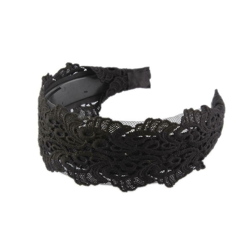 Lace fabric flower plastic wide alice hair band headband hair accessories