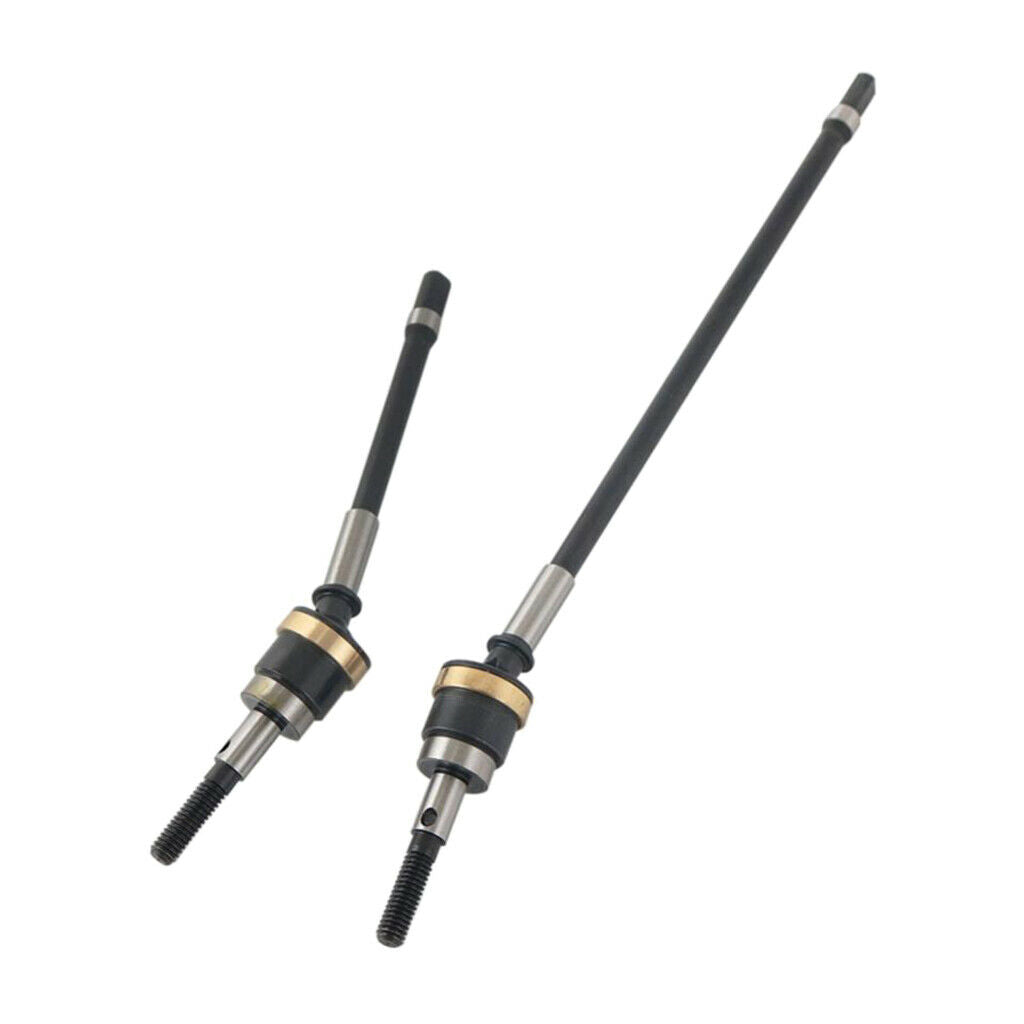 1/10 Front Axle Alloy Drive Shafts Black for Axial SCX10 SCX10 II RC Spare