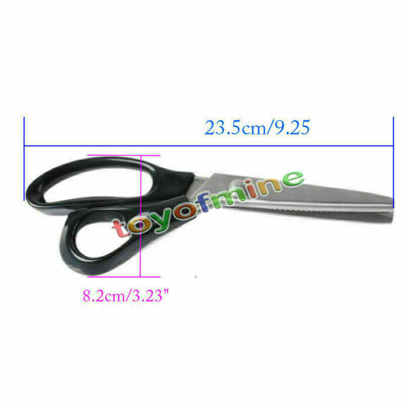 New Stainless Pro Zig Zag Sewing Pinking Dressmaking Cut Tailor Shears Scissors