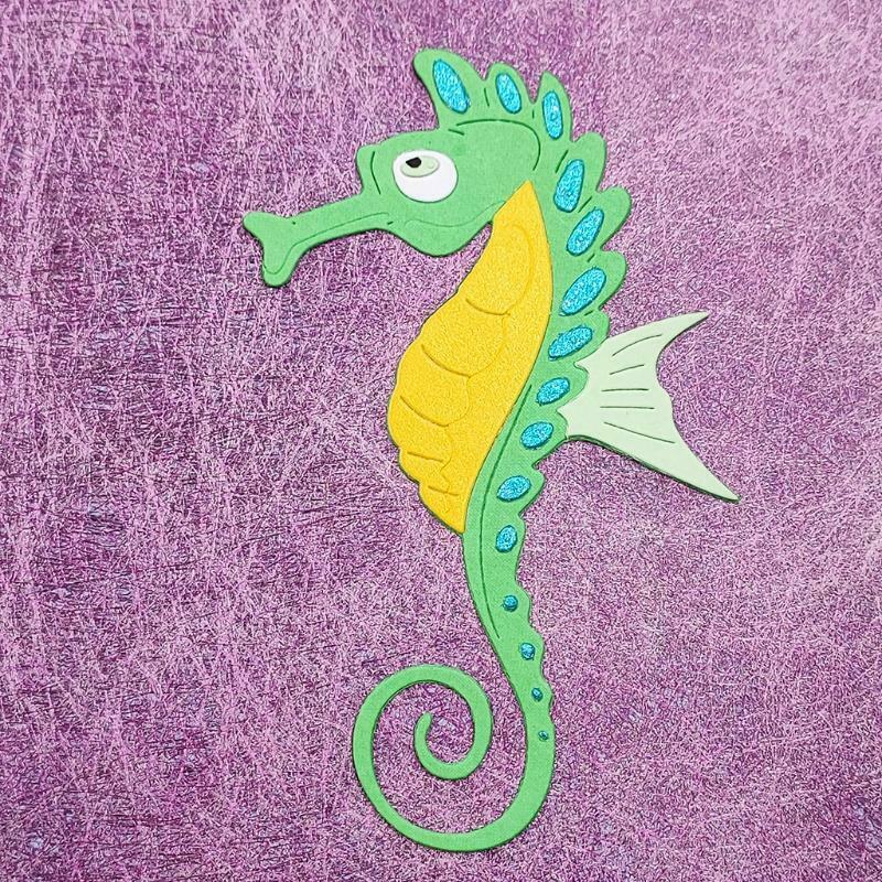 Hippocampus DIY Embossing Stencil Carbon Steel DIY Album Paper Card Mould