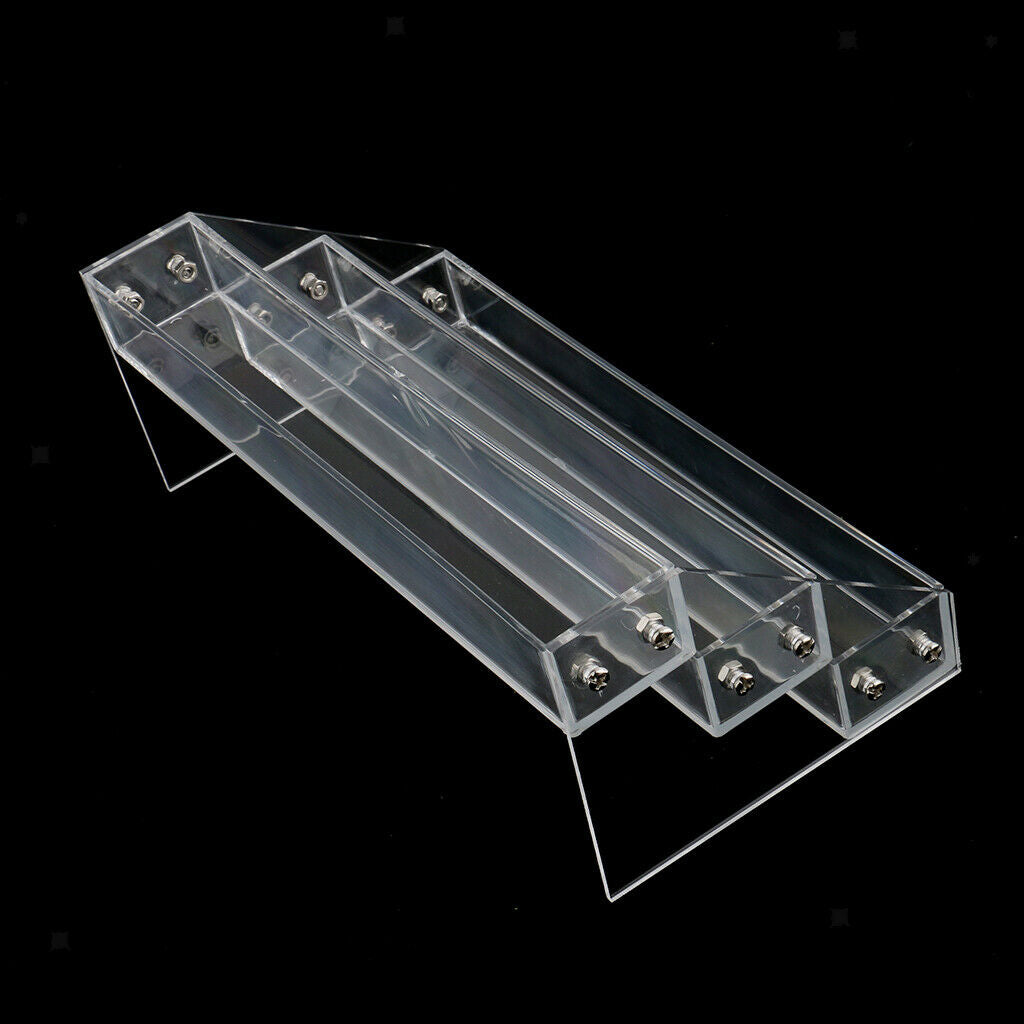 3 Tier Acrylic Nail Polish Stand Hold Up to 30 Nail Varnish Cosmetic Display