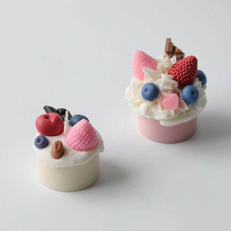 Diy Cupcake Silicone Molds Handmade Craft Soy Wax Scented Candles Mould P.l8