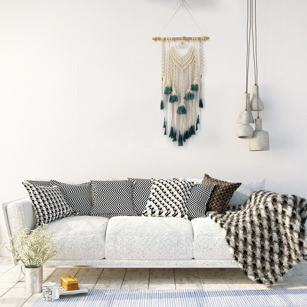 Macrame Wall Hanging Tapestry Woven Bohemian Art Backdrop Wedding Party