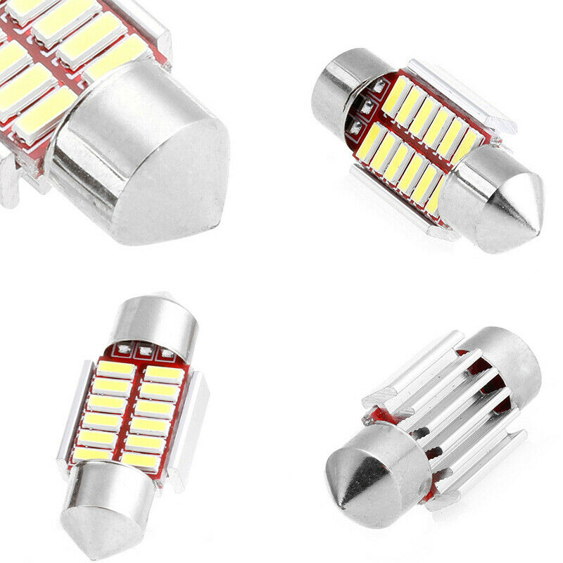 2Pcs 31mm 4014 12SMD C5W Car LED Light Canbus Dome Interior Reading Lamp.l8
