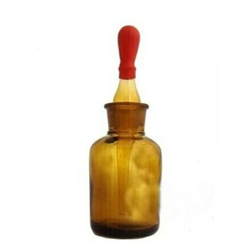 30 ml 1 oz Glass Amber Dropper Bottle Drop Reagent Lab