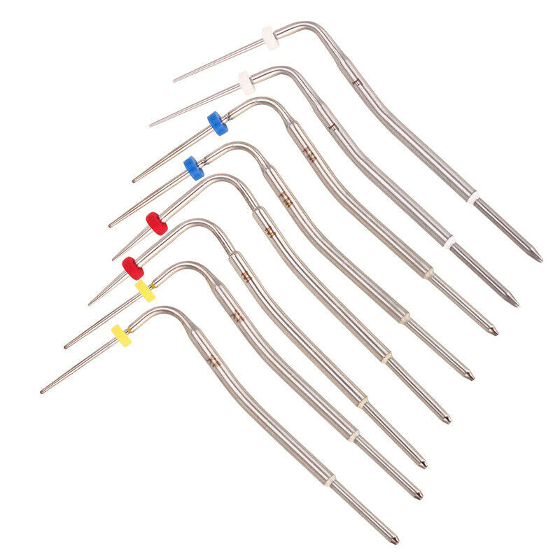 8pc Dental Percha Gutta Pen Heating Plugger Needle Tip Endo Obturation F XF FM M