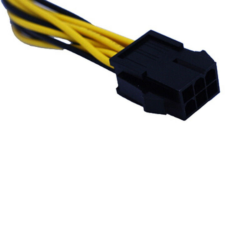 Video card 6pin to Double 8pin(6pin+2pin) connector cable extention cable.l8