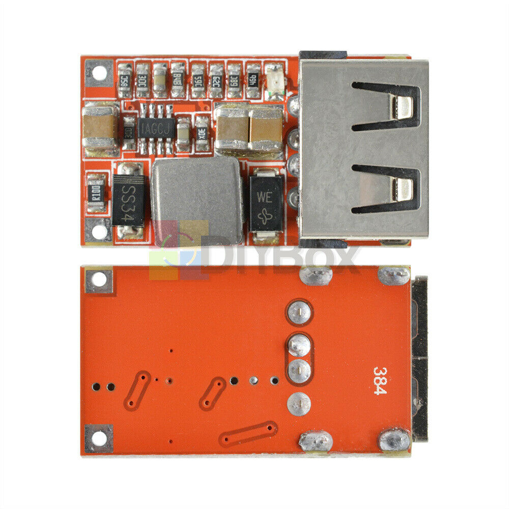 Fine 6-24V 12V/24V to 5V 3A CAR USB Charger Module DC Buck step down Converter