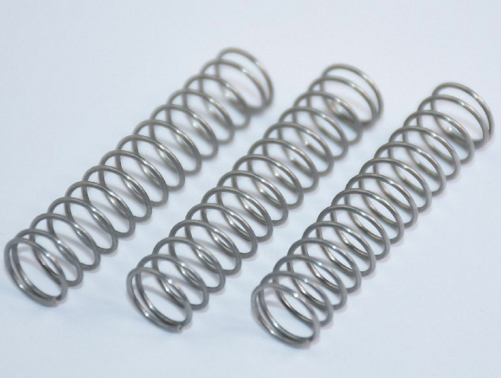 2 Pcs Wire dia 1.3mm, OD 14mm, long 85mm, Steel Helical Compression Springs
