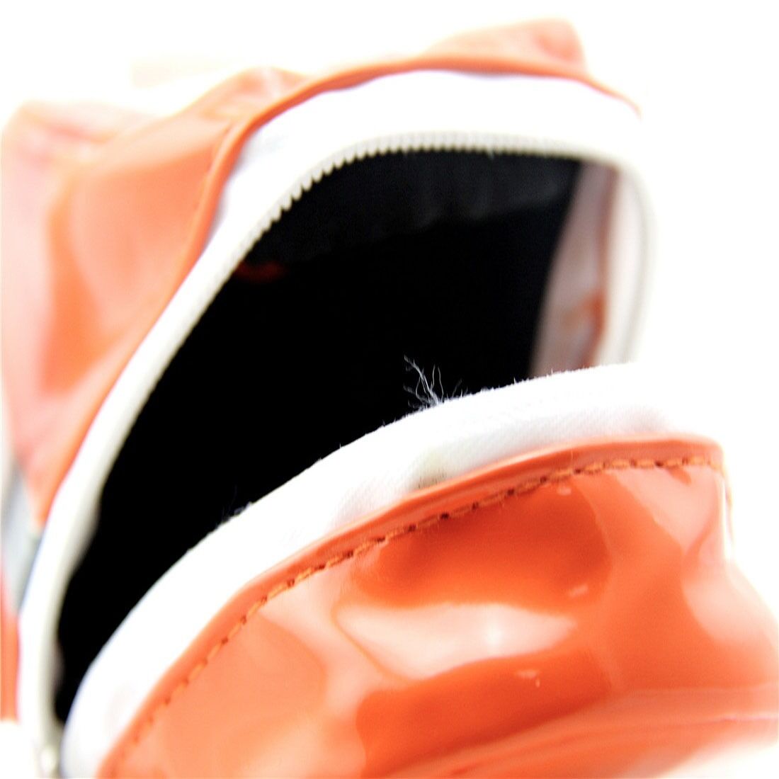 Orange ROSWHEEL Bike Bicycle Saddle Rear Seat Bag Patent Leather Waterproof
