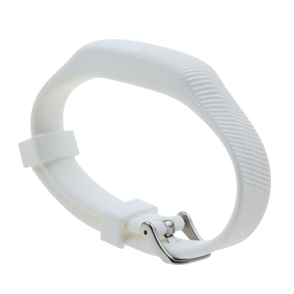 Sports Silicone Wrist Band + Metal Buckle For  Flex 2 Watch White