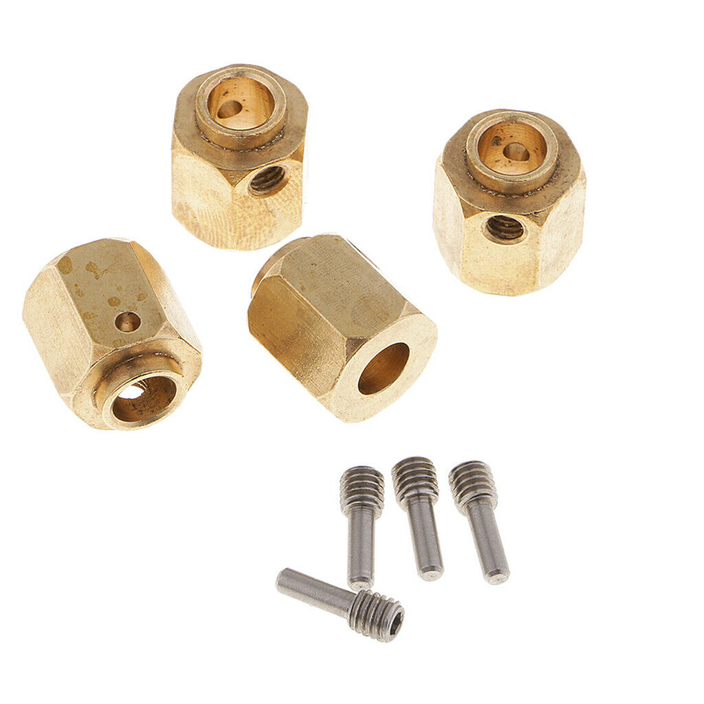 4Pcs 12mm Thickness Hex Wheel Hubs Hexagonal Adapter for    -4 TRX4 1:10