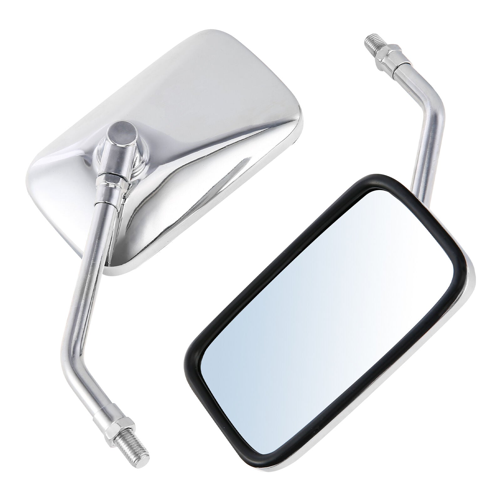 Motorcycle Rectangle Rear View Mirrors Fit For Yamaha XV1100 XVS1300 Scooter