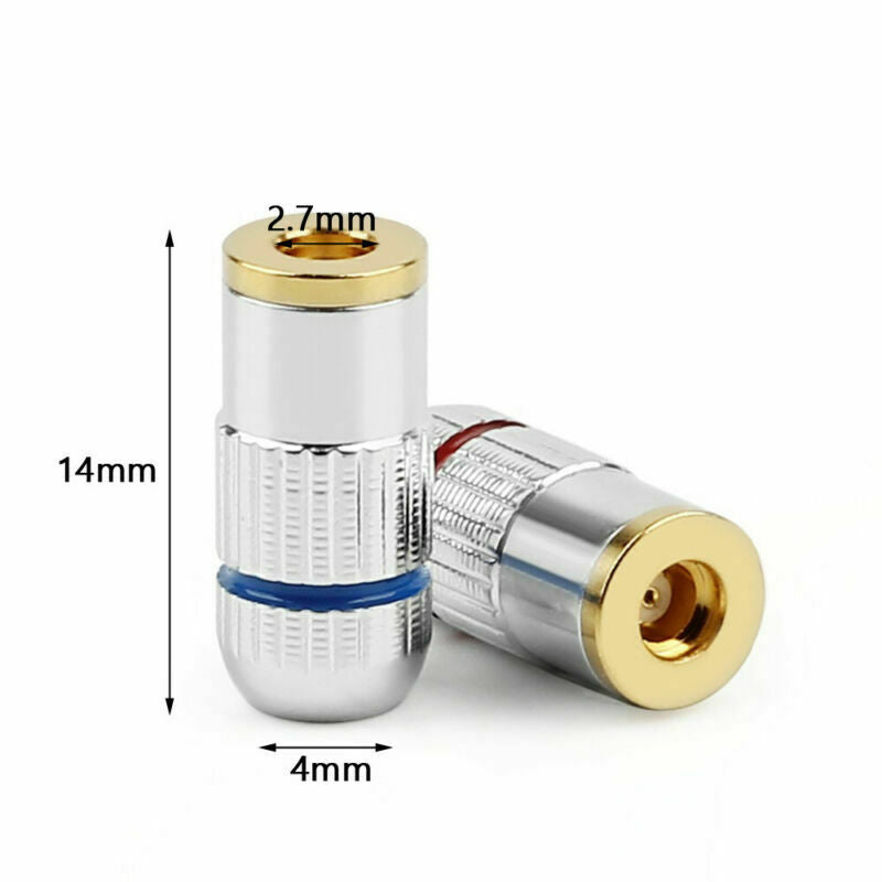 1PC MMCX Female Earphone Cable Wire Connector For UE900 SE535 SE215 W20 Chrome