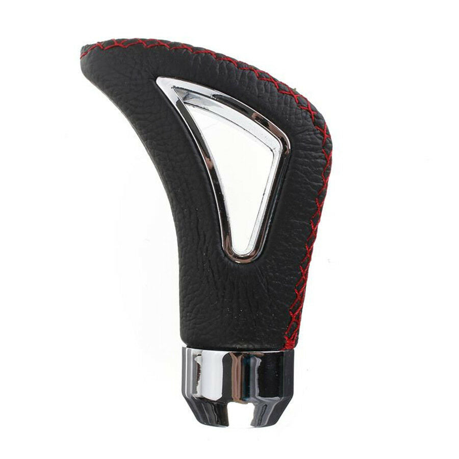 Durable Real Leather Car Truck Manual Gear Stick Shift Shifter Lever Knob Black
