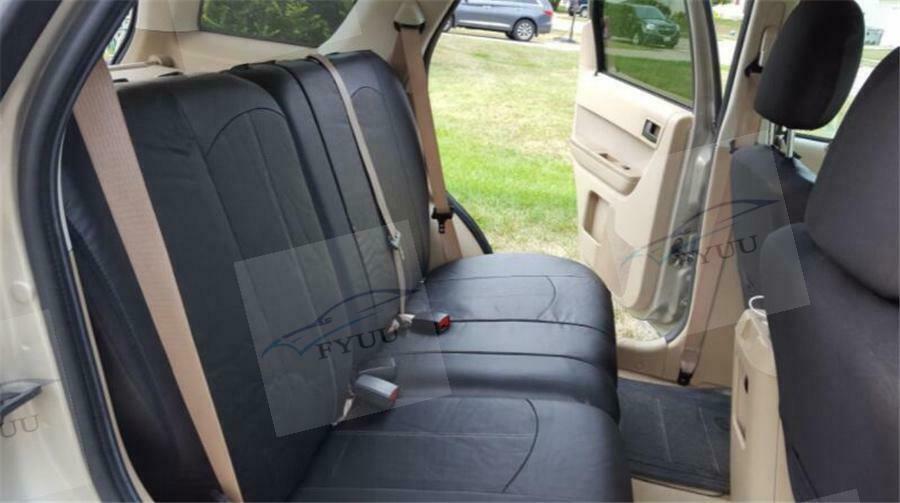 Universal Waterproof Car Seat Protector Auto Accessories Interior Solid Black