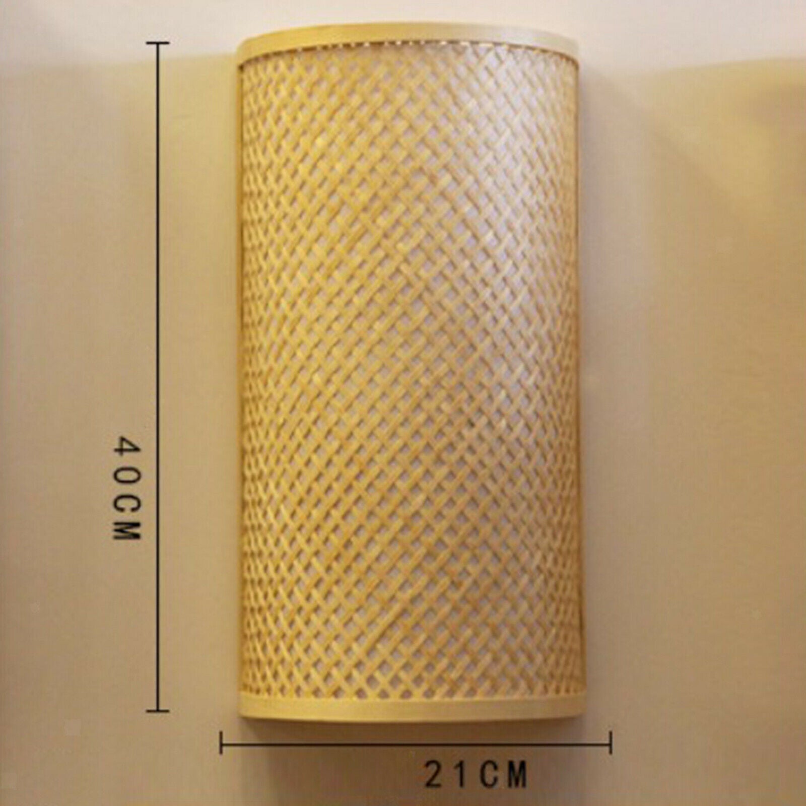 Retro Style Wall Light Bamboo Wall Sconce Patio Balcony Loft Cafe Fixtures
