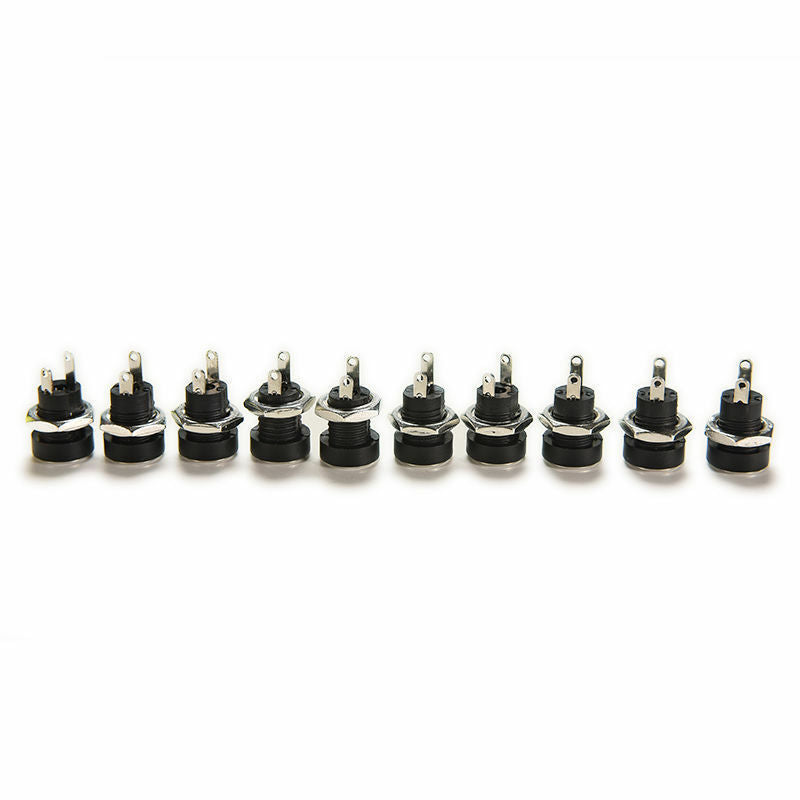 10 5.5x2.1mm DC Power 12V Charger Round Jack Socket Female Panel Connector L49