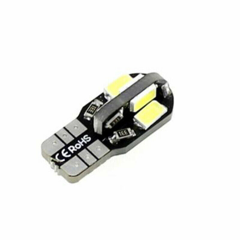 10 x T10 194 168 W5W 5730 8 LED SMD White Car Side Wedge Light Lamps Set Can.DD