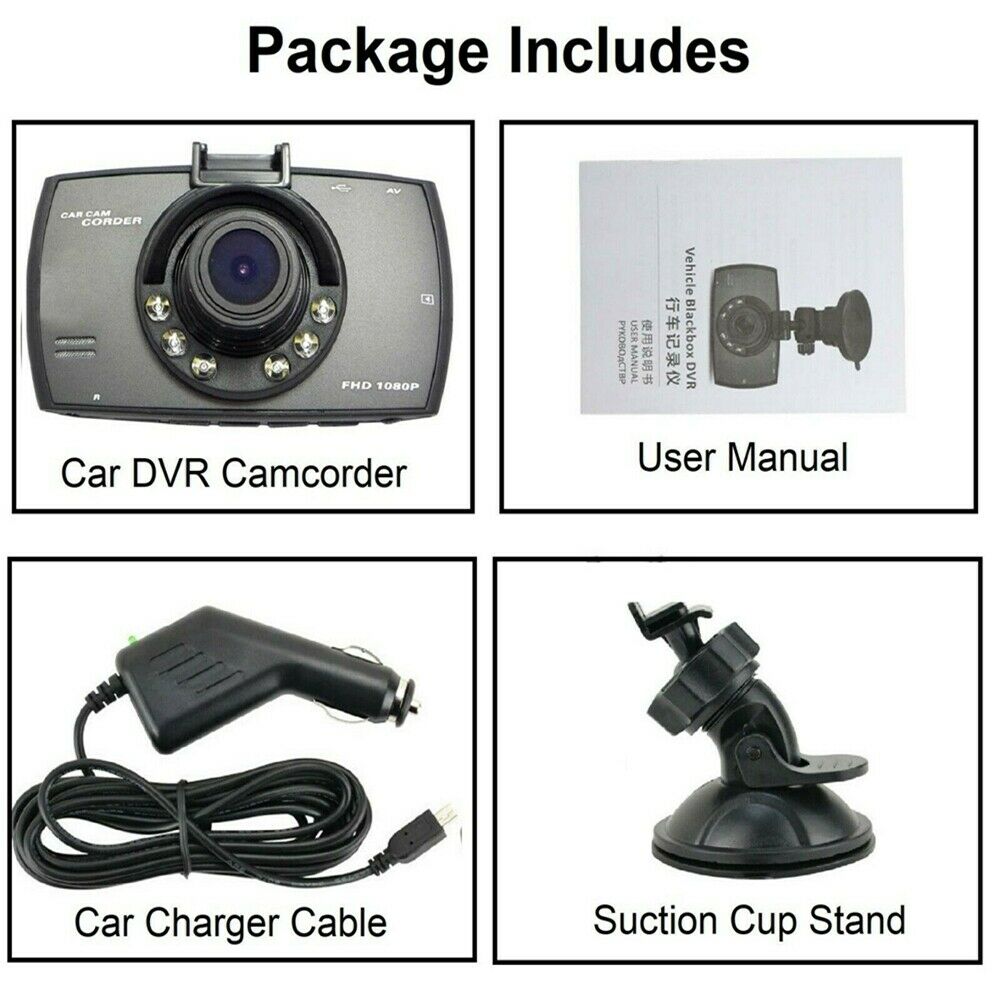 2.2" Car DVR Dash Camcorder Cam Camera Video Recorder 1080P FHD Motion Detection