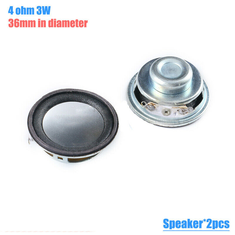 2pcs Small 4ohm 3W speaker Round Diameter 36MM speaker spare parts repair