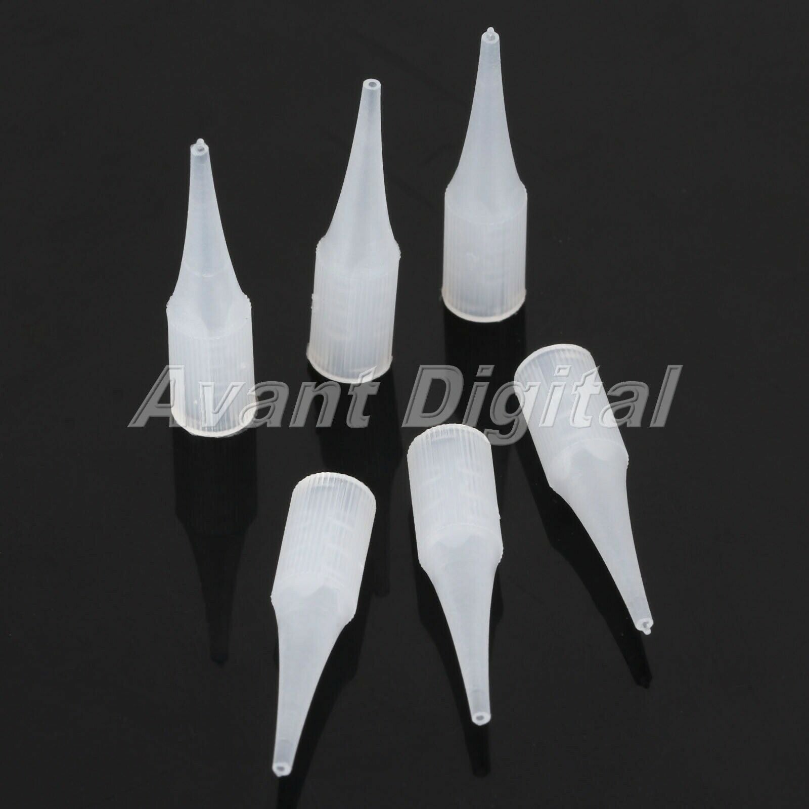 50X Reuseable Tattoo Nozzle Tips Needle Tube French Small Mouth 1R Professional