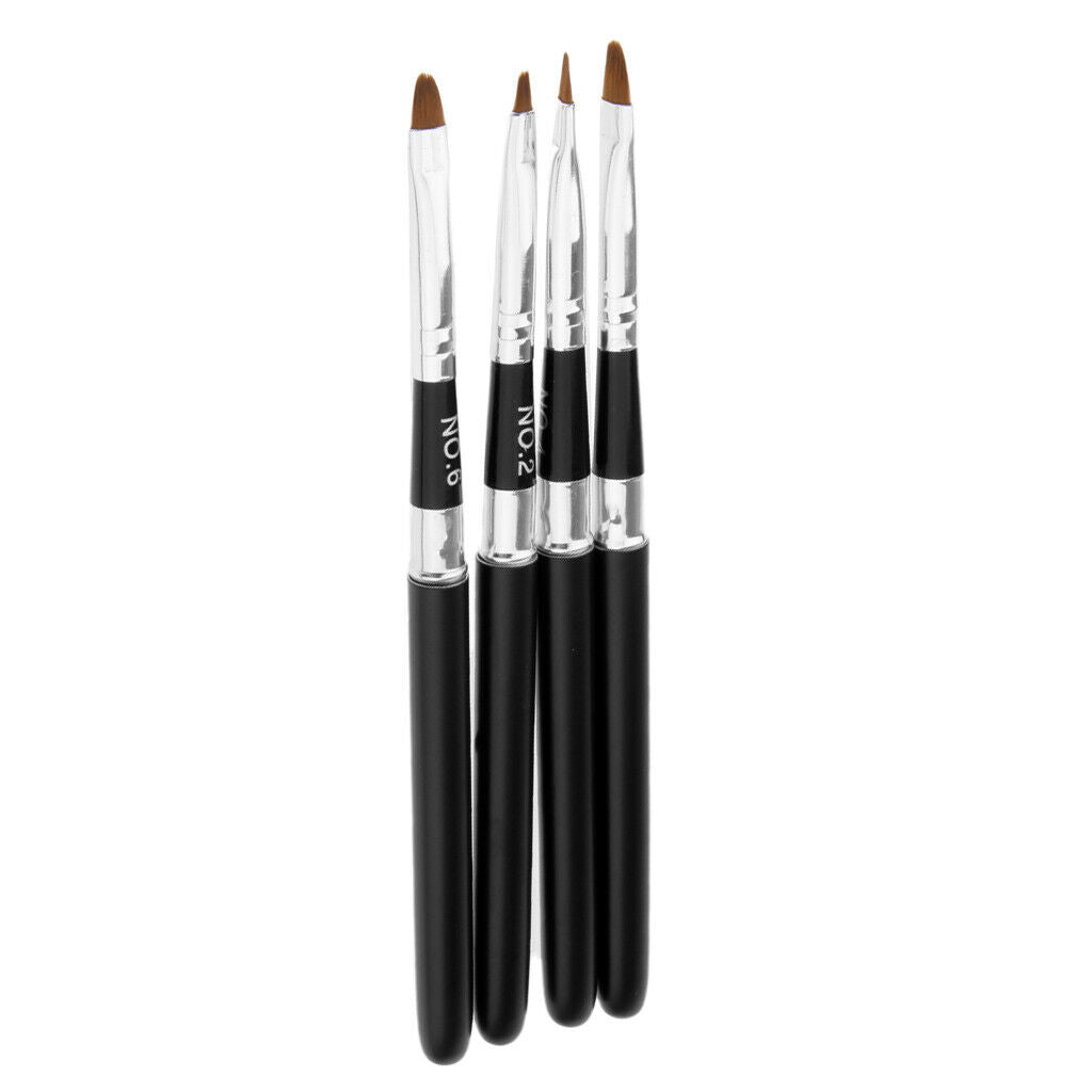 4Pcs UV Gel Nail Art Painting Dotting Pen Brushes Manicure DIY Tool Kit Set