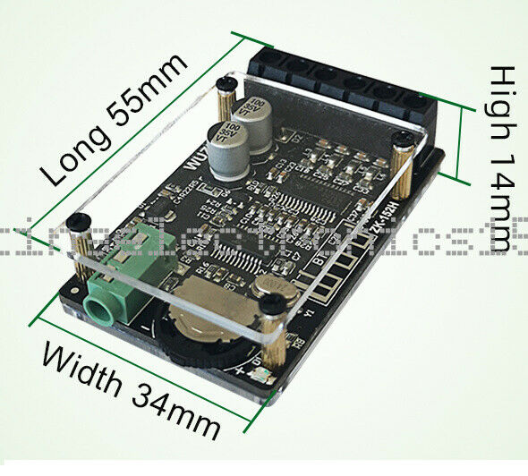1PCS  2X15W 2 Channel Stereo Bluetooth Digital Power Amplifier Board Module