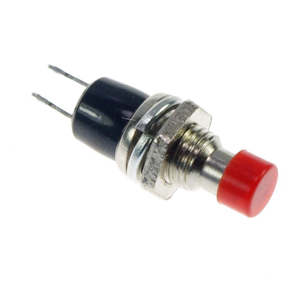 10 x Small Red Circuit Control  Momentary Type Push Button Switch PBS-110 KAX-3