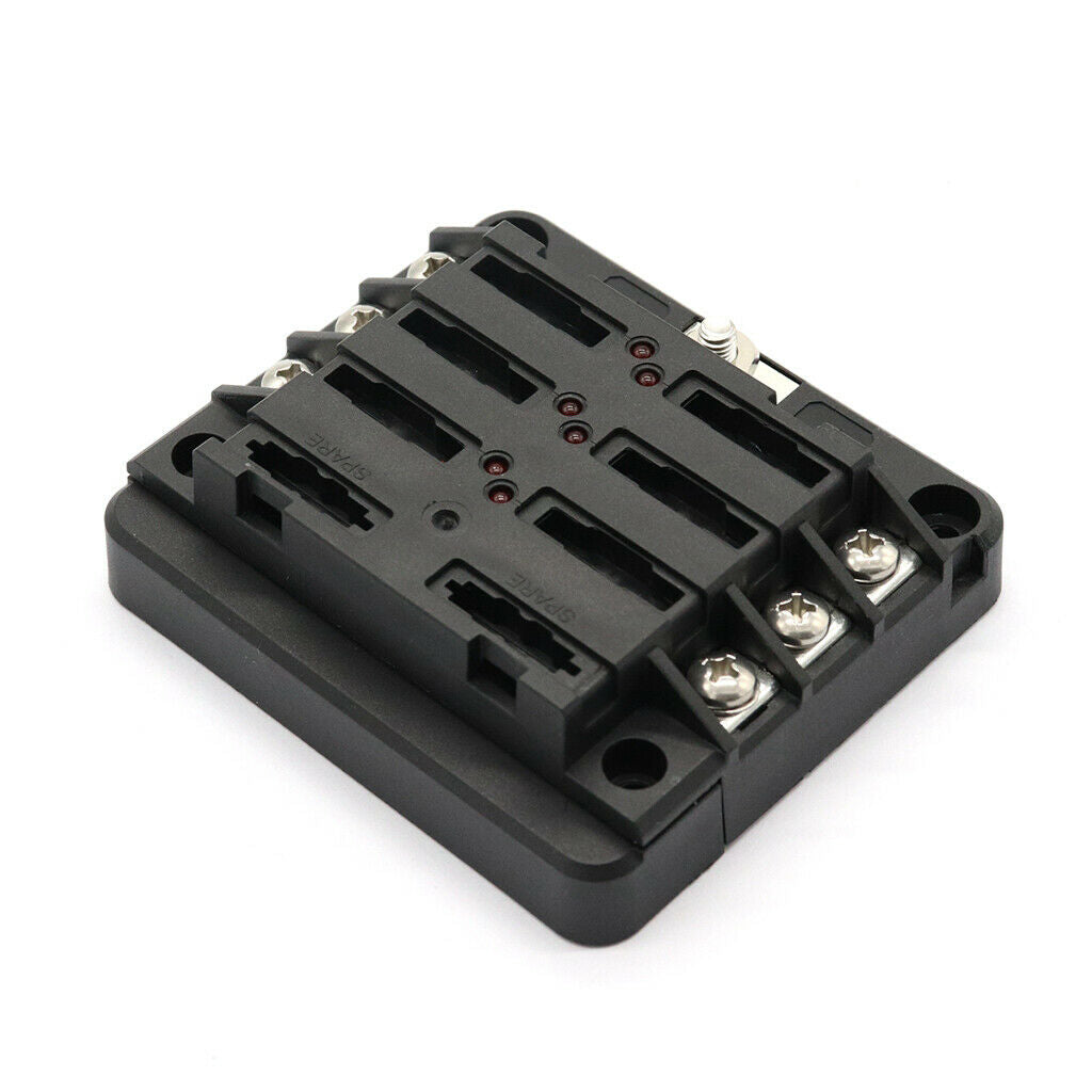 6P Circuit Fuse Block Box Automotive Car Boat Indicator Electrical Parts