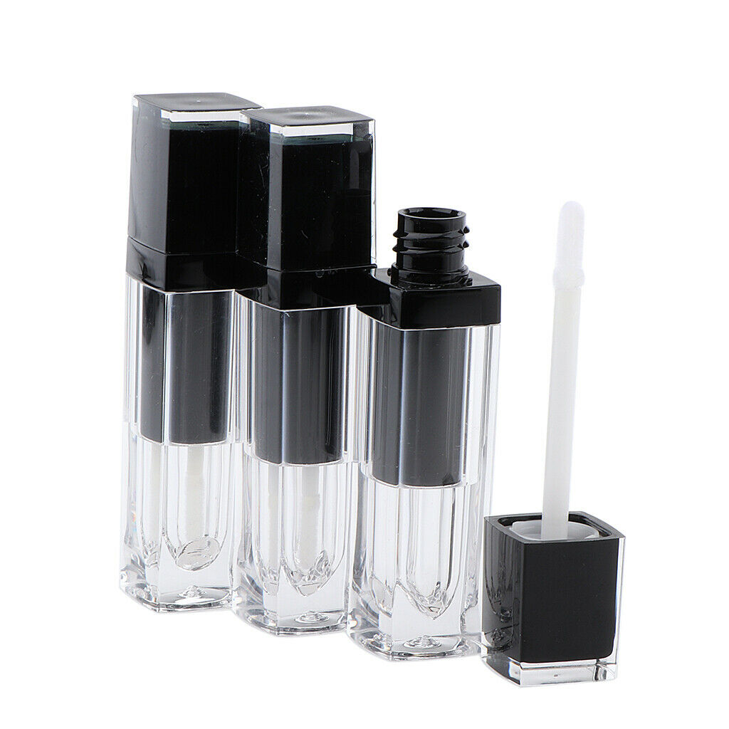 Useful Lip Gloss Tube Empty for Split Charging DIY Black - injection molding