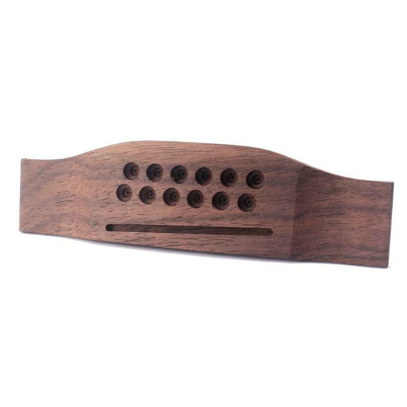 Rosewood Bridge for 12 String Acoustic Guitar Accessories Part Replacement
