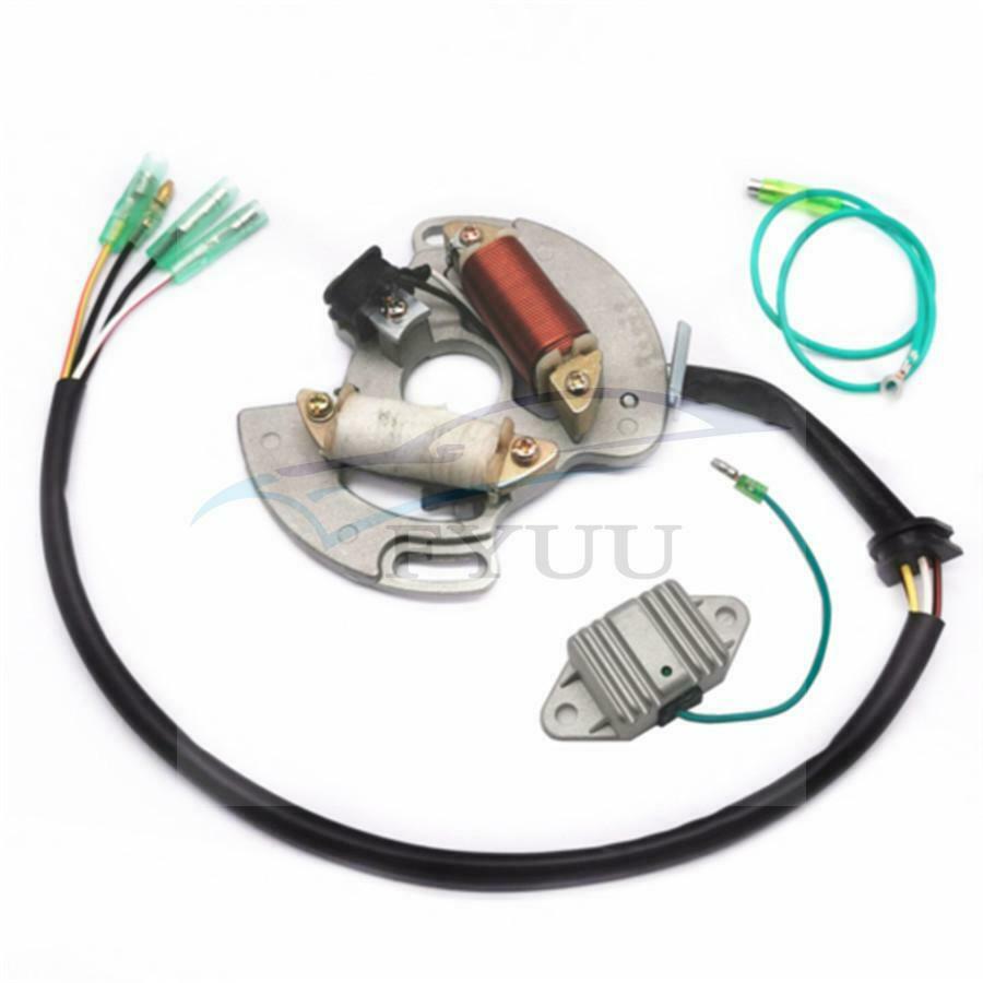 For Yamaha Blaster YFS200 97-01 Ignition Coil Spark Plug Regulator & Stator Kit