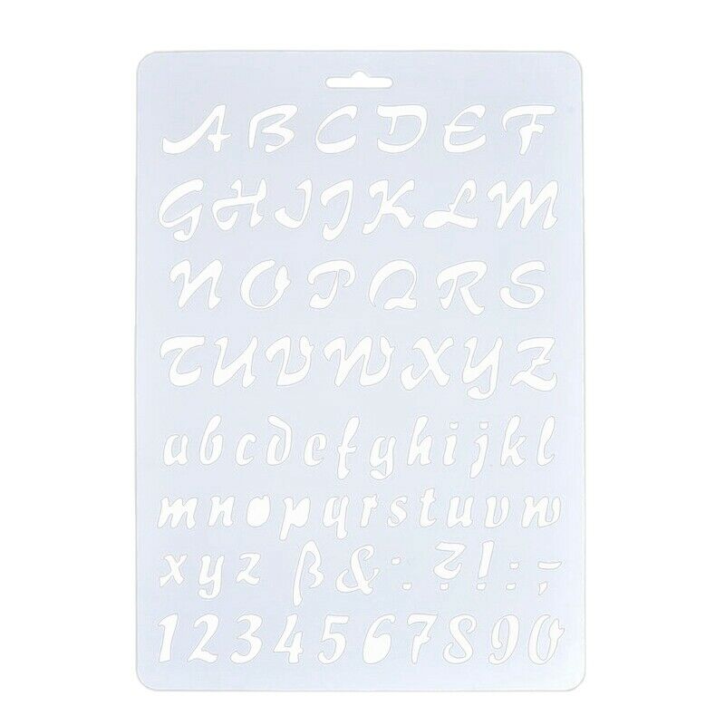 Lette Stencils, Letter and Number Stencil, Painting Paper Craft Alphabet and NC1