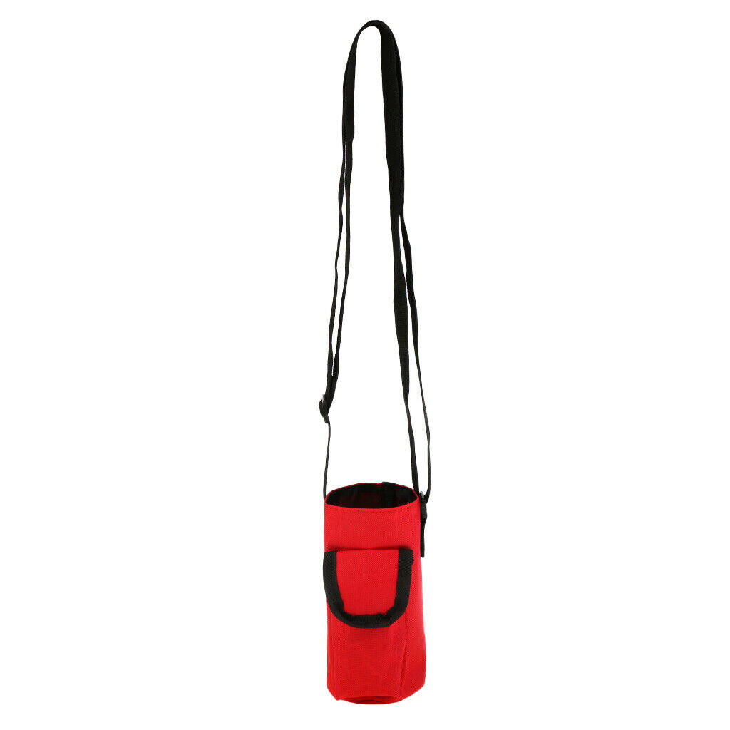 waterproof bottle holder carrying bag with pocket red