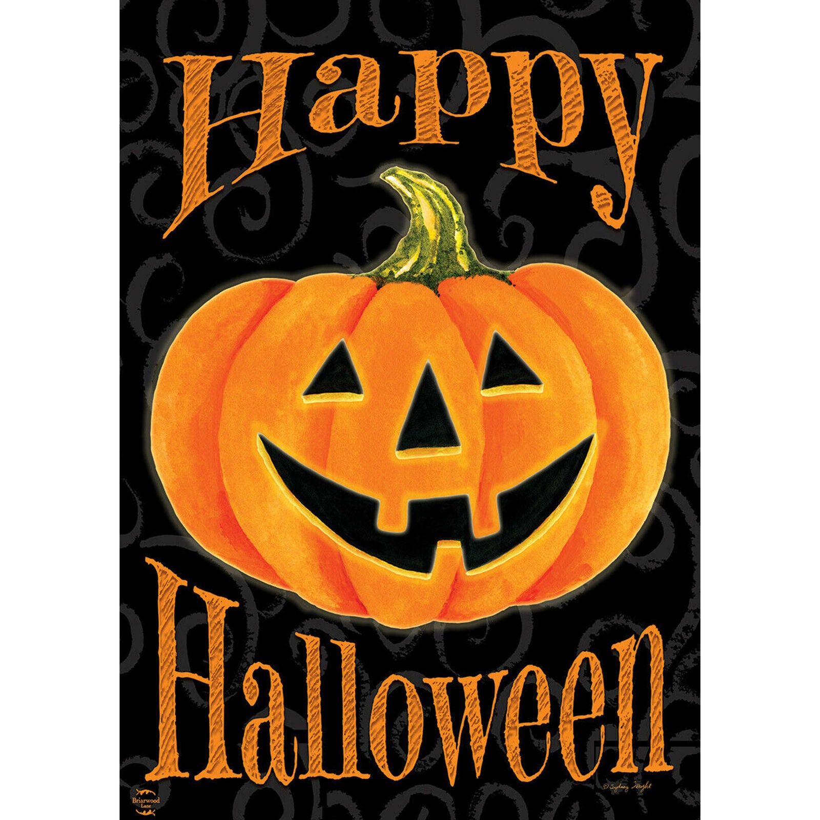 Glowing Jack-O-Lantern Halloween House Flag Carved Pumpkin 28" x 40" New