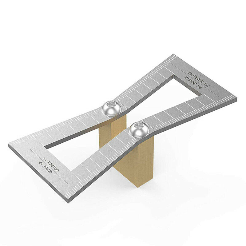 Dovetail Marker, Hand Cut Wood Joints Gauge Dovetail Guide Tool with Scale, DoW5