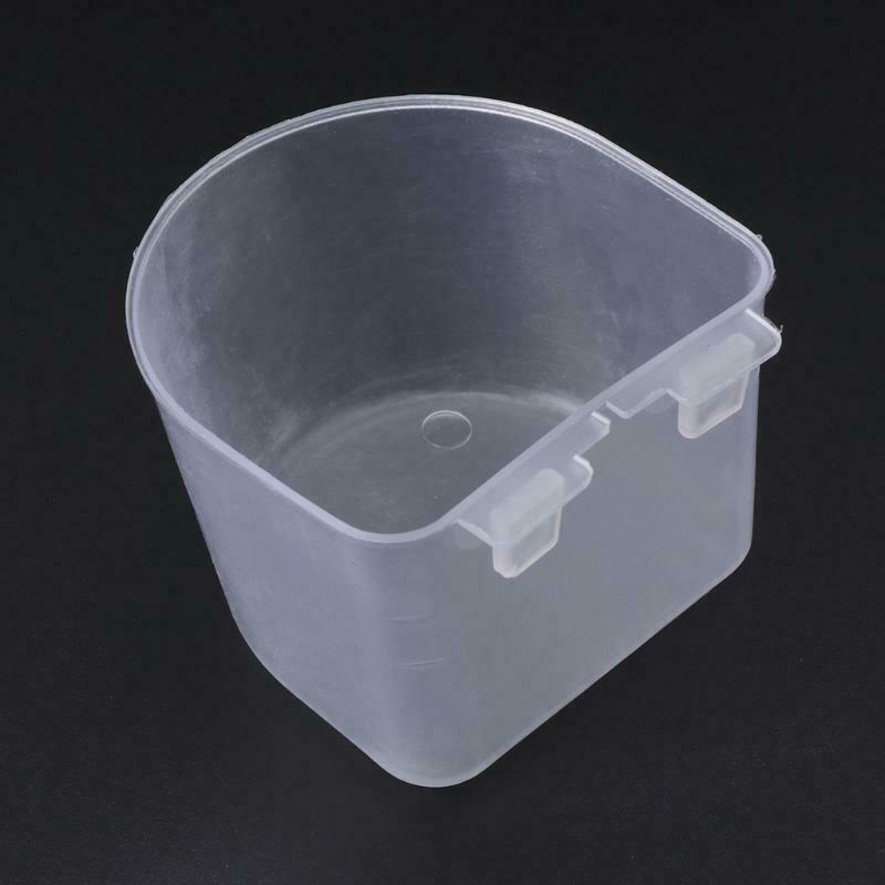 Parrot Bird Hamster Flat Bottom Feeding Cup Hanging Drinking Food Bowl Tools