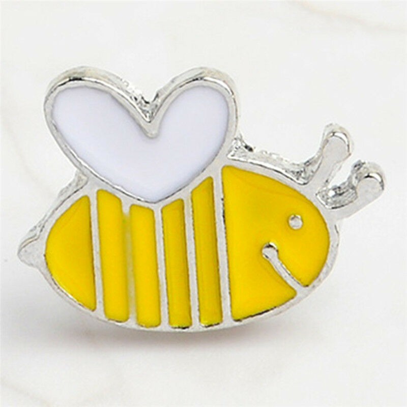 4PCS Enamel Animals Bee Brooch Pin Shirt Collars Pins Badge Corsage Jewelry Pb
