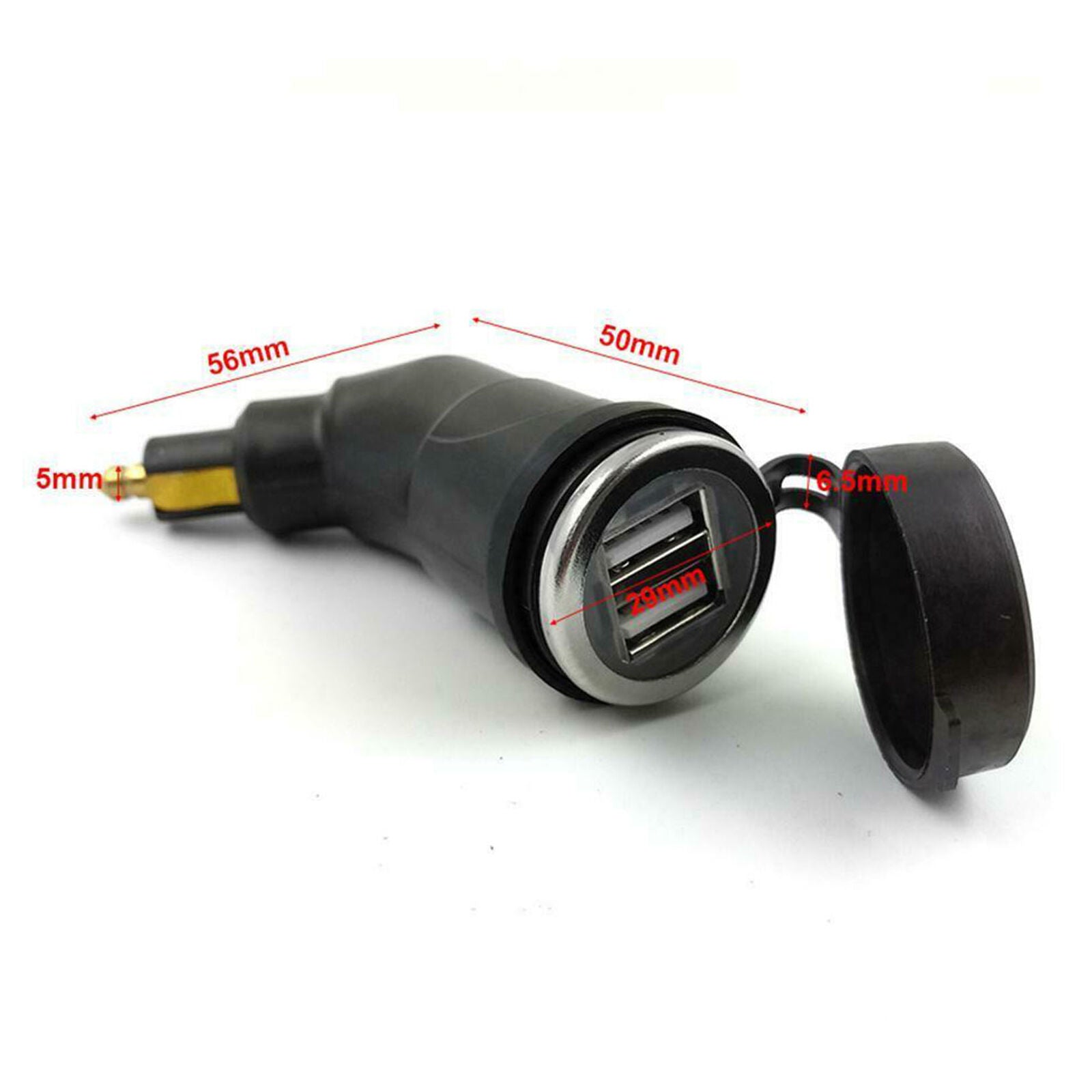 Motorcycle Dual USB Port Charger Adapter DIN Socket For BMW R1200GS R1200RT F800