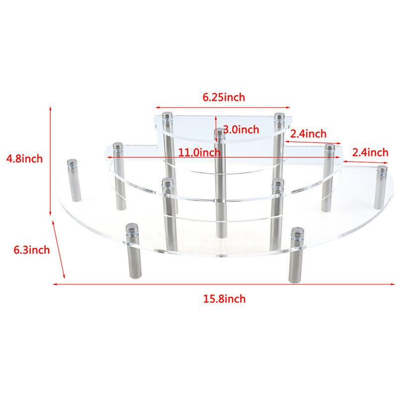 3 Tiers Dessert Display Shelf Stand Party Acrylic Cake Cupcake Serving Platt SJ