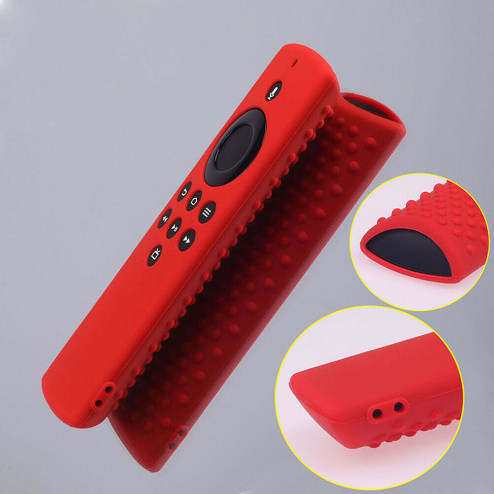For Fire TV Stick Lite Remote Control Protective Case Silicone Remote Cover Red