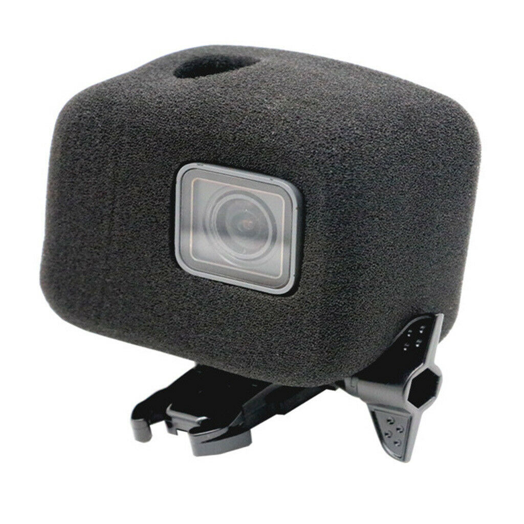 2Pcs Windshield Foam Cover Noise Reduce + Frame for GoPro Go Pro Hero 5 6 7
