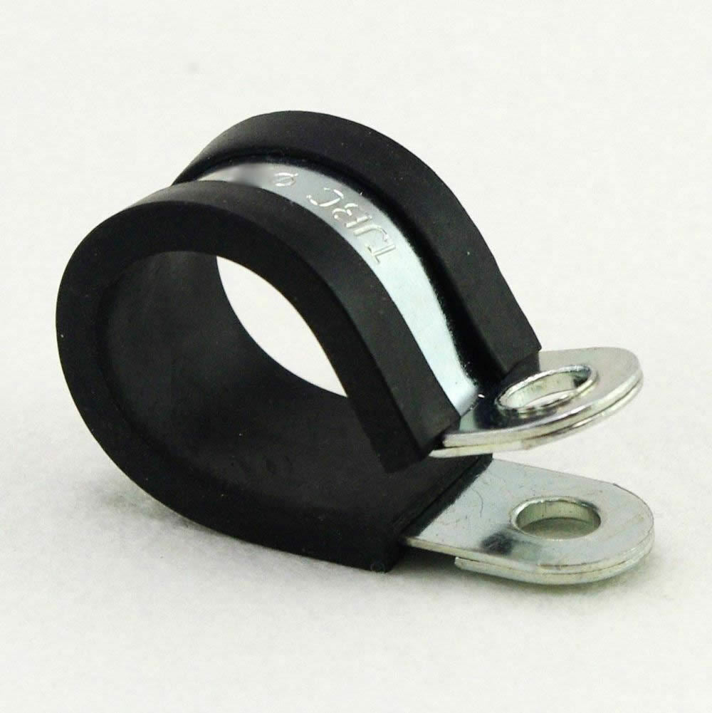 Lot10 8mm Zinc Plated Rubber Insulated Cushinoned Cable Wire Fuel Clamps Clips