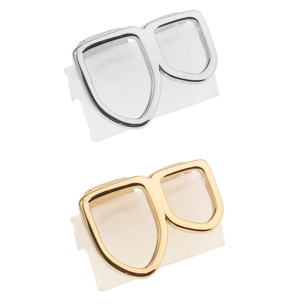 2 Set Open Face Grills Tooth Top & Bottom Teeth Hip Hop Grills for Women Men