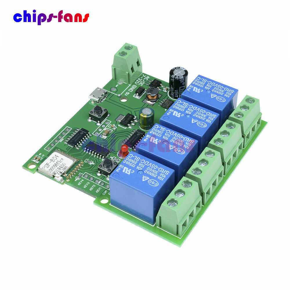 4 Canal Dc 5V 7-32V Wifi Sans Relais Retard Interrupteur ContrÃ´le Module Avec L