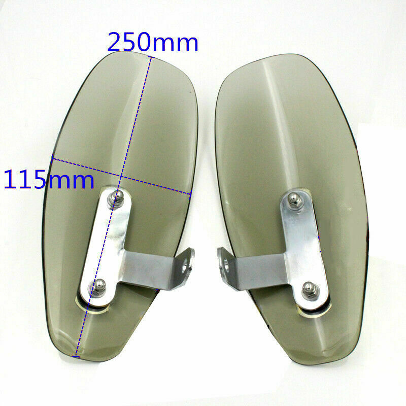 Universal Motorcycle Wind Deflector Handle Mirror Thread Hand Guard Protector 2x