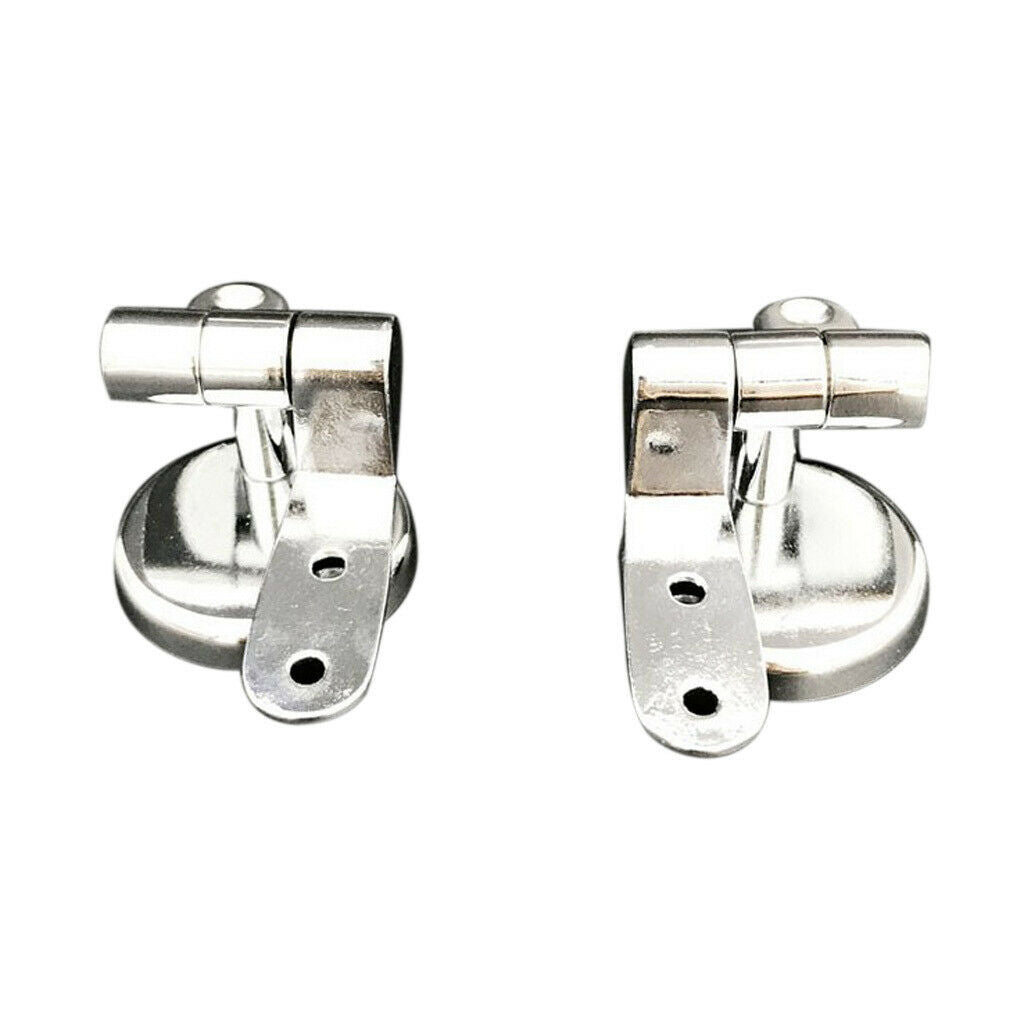 Zinc Alloy Replacement Toilet Seat Hinges Mountings Set Accessories