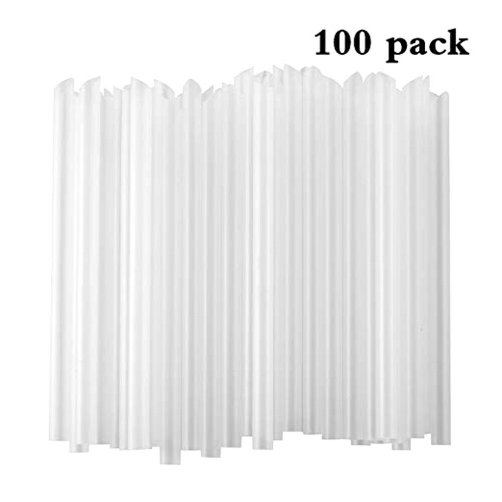 100x Milkshake Smoothies Bubble Tea Drink Drinking Straws Holiday Event Party HN