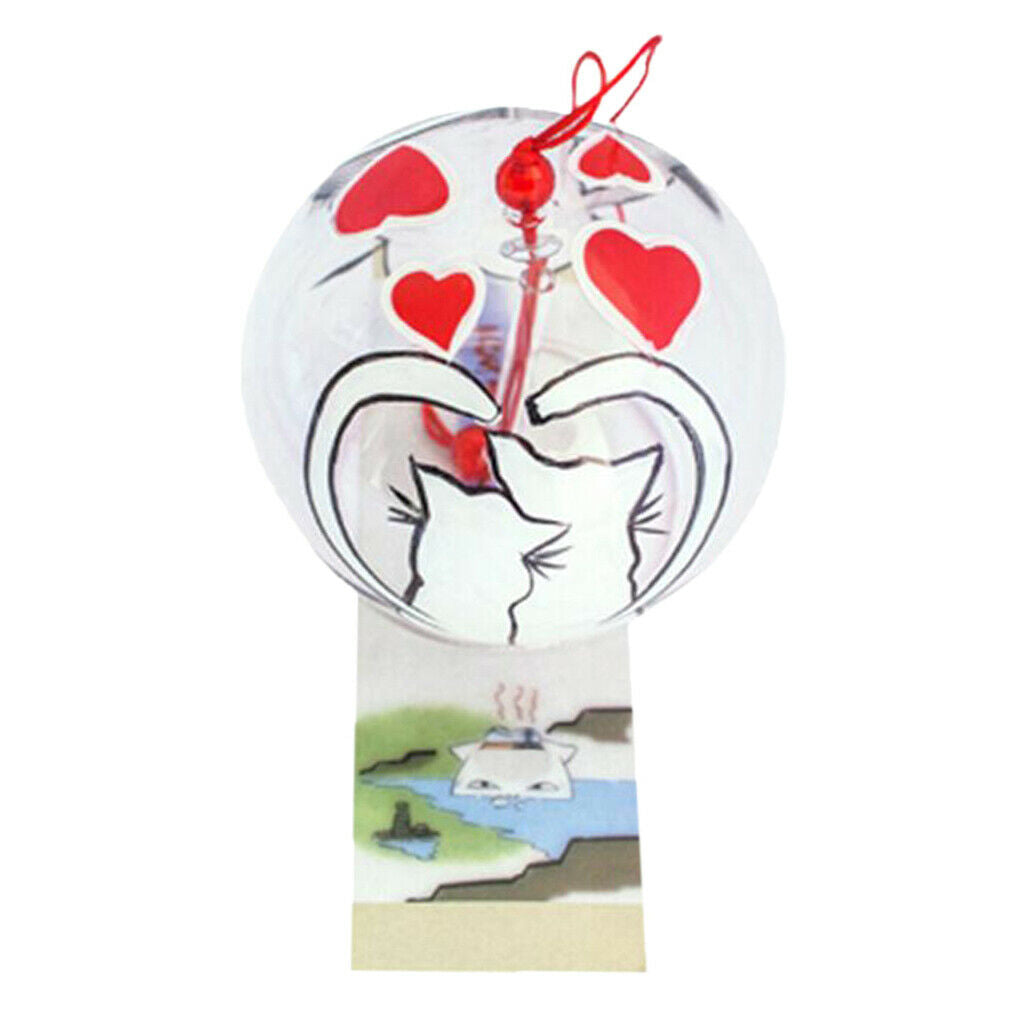 Lucky Wind Chime Home Door Garden Car Hanging Decor #3 Cat Couple